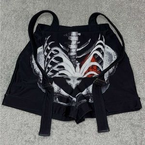 blackmilk clothing - ribs shorts overalls